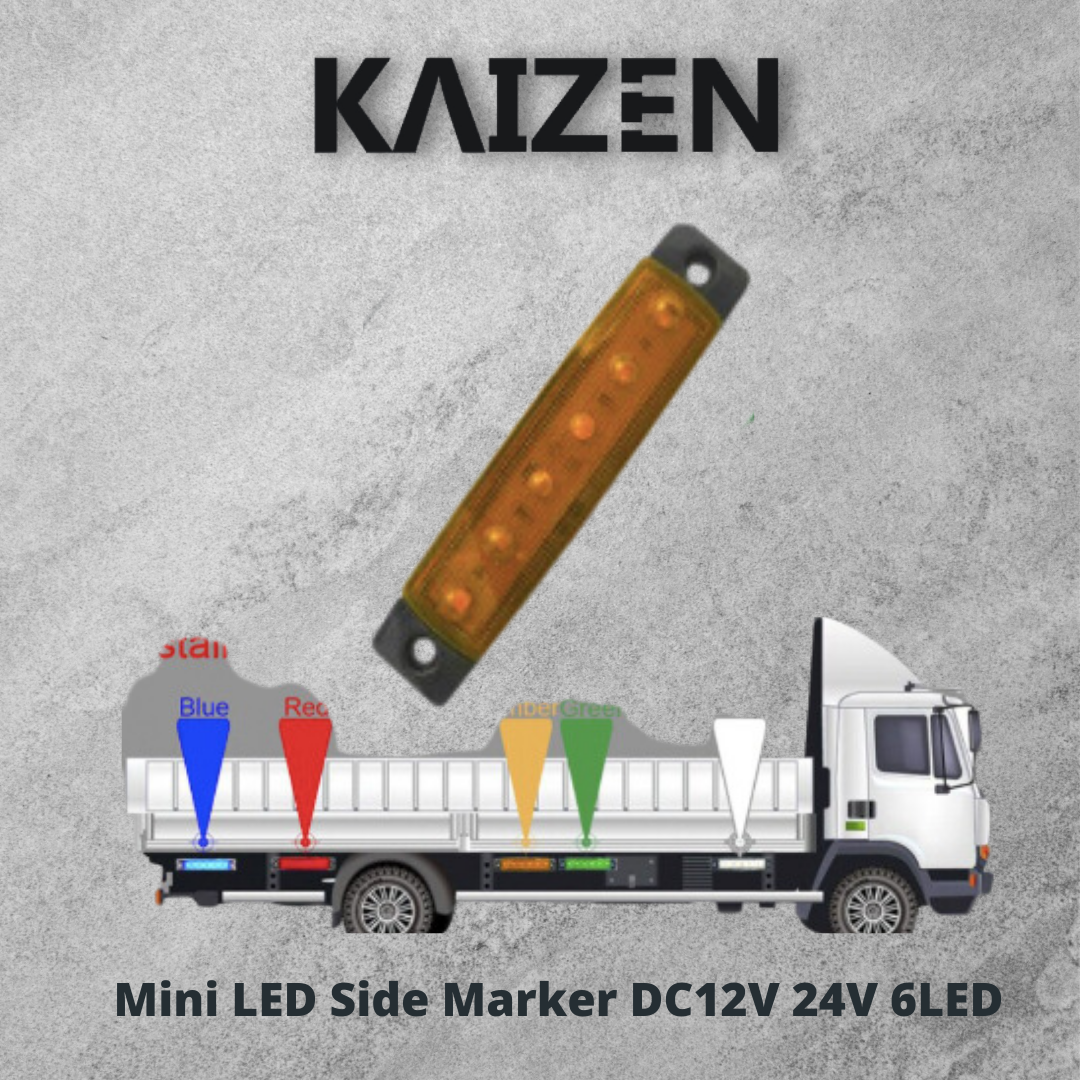 Mini LED Side Marker DC12V 24V 6LED