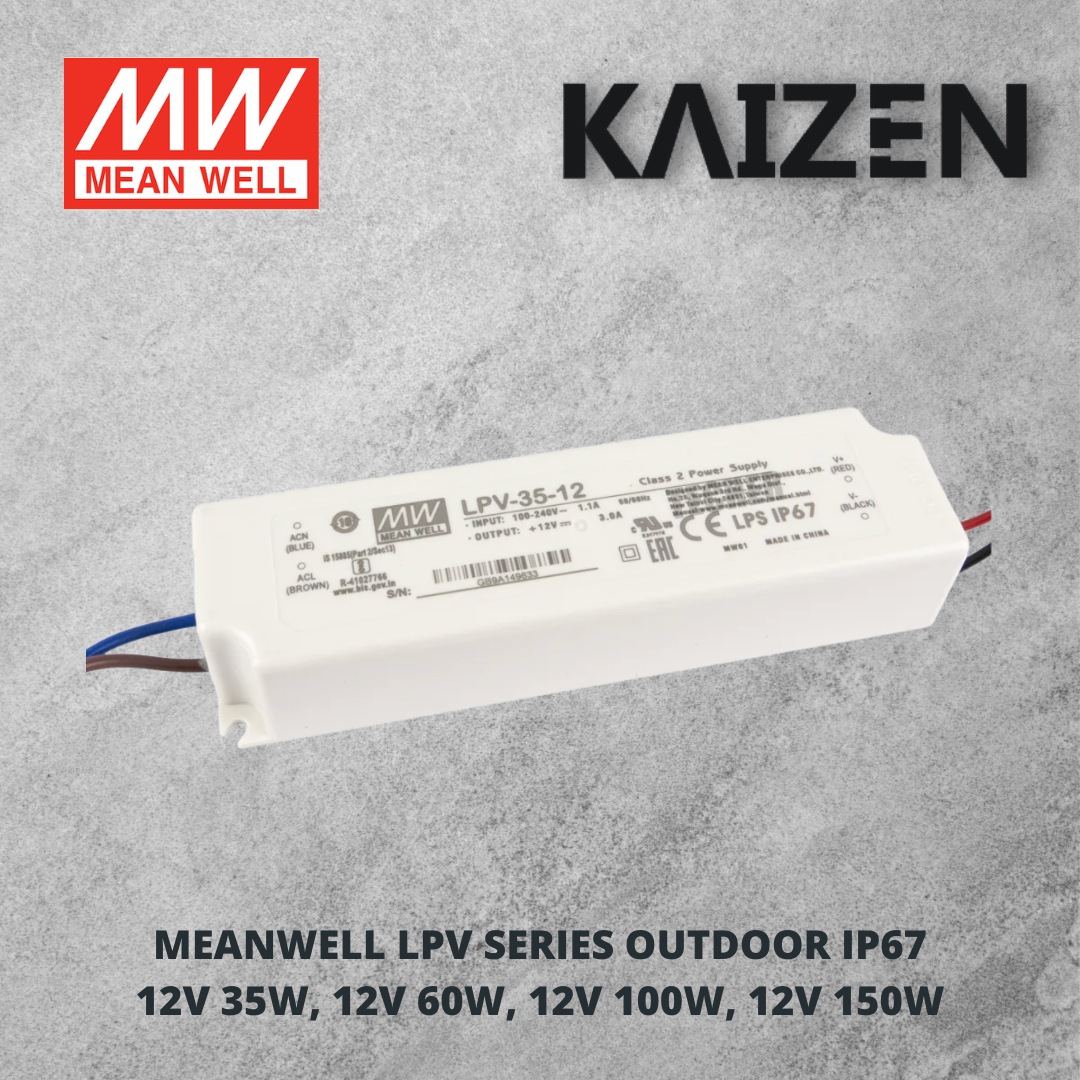 12v MEANWELL LPV LED Power Supply Outdoor IP67