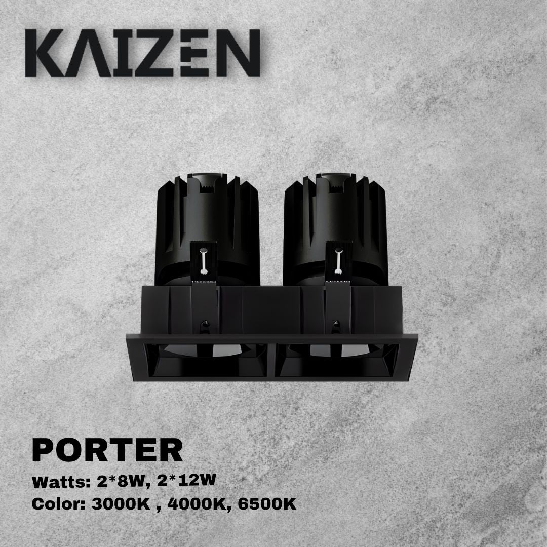 Kaizen PORTER LED Down Light Twin Head