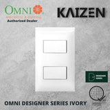 Omni Designer Series IVORY 1 Way 3 Way Switch Set 16A (1GANG, 2GANG, 3GANG)