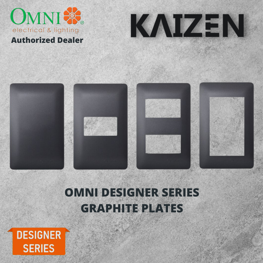 Omni Designer Series GRAPHITE Plate Switches Outlets