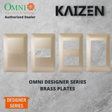 Omni Designer Series BRASS Plates Outlet and Switches