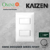 Omni Designer Series IVORY 1 Way 3 Way Switch Set 16A (1GANG, 2GANG, 3GANG)