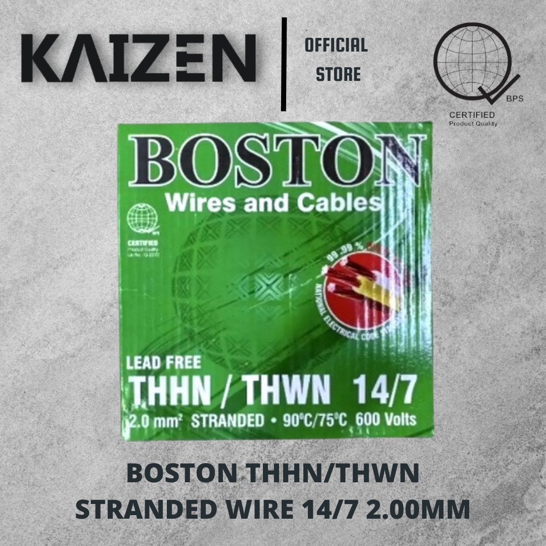 BOSTON THHN/THWN 2.0mm 3.5mm 5.5mm 8.0mm ELECTRICAL STRANDED WIRE 150m Per Box