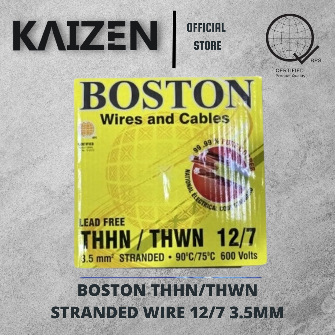 BOSTON THHN/THWN 2.0mm 3.5mm 5.5mm 8.0mm ELECTRICAL STRANDED WIRE 150m Per Box