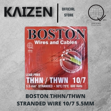 BOSTON THHN/THWN 2.0mm 3.5mm 5.5mm 8.0mm ELECTRICAL STRANDED WIRE 150m Per Box