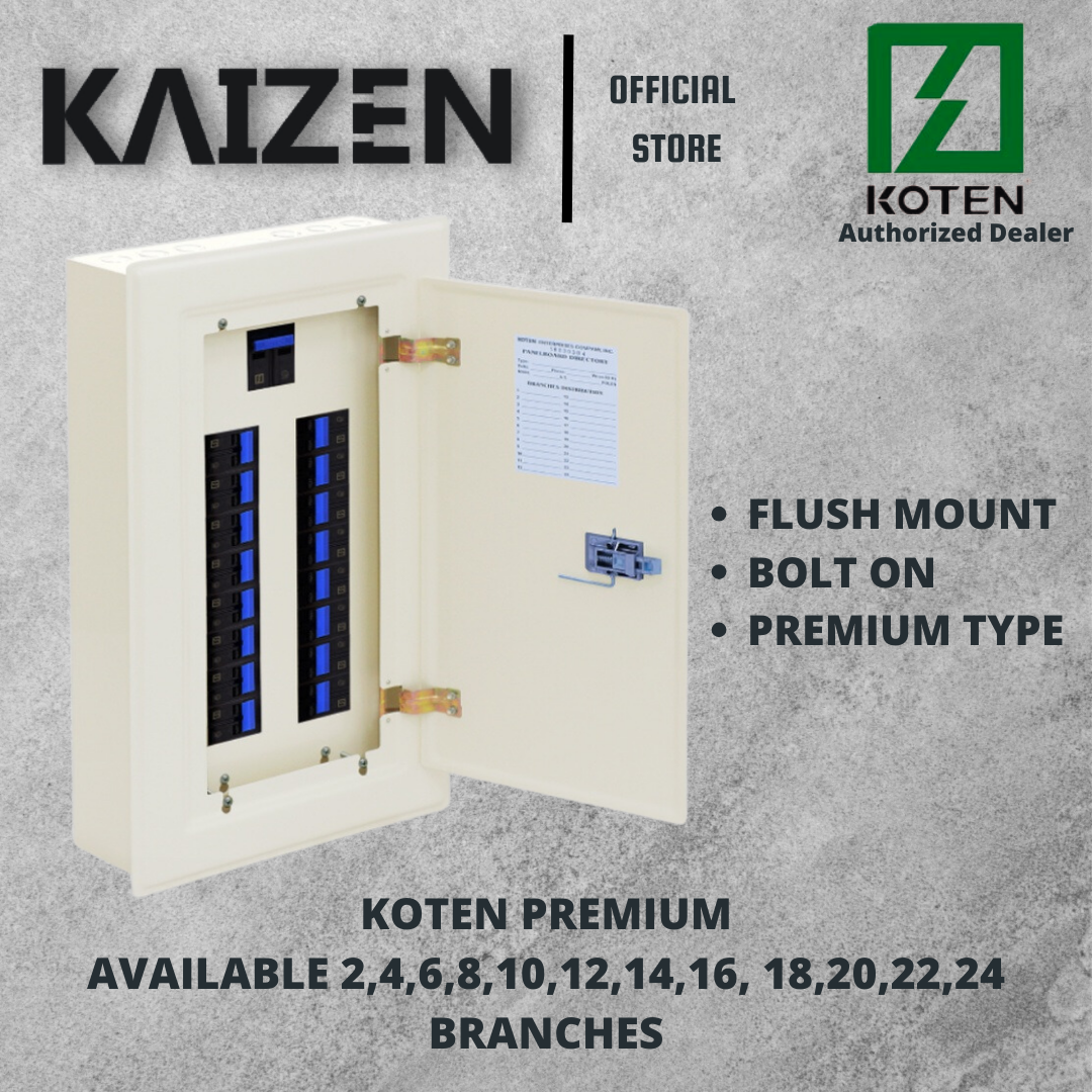 Koten Premium Panel Board Box 2Pole Bolt On – Kaizen Philippines