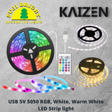 USB 5V 5050 RGB, White, Warm White LED Strip light