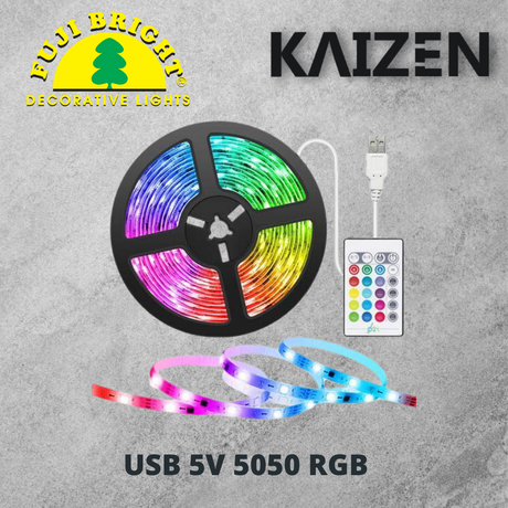 USB 5V 5050 RGB, White, Warm White LED Strip light