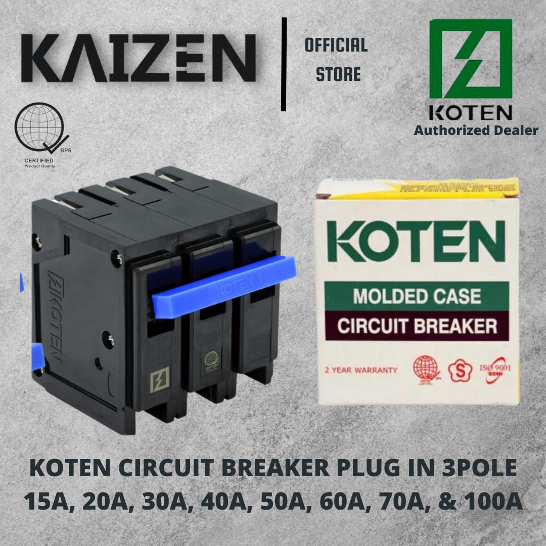 Koten Circuit Breaker 3P Plug in – Kaizen Philippines