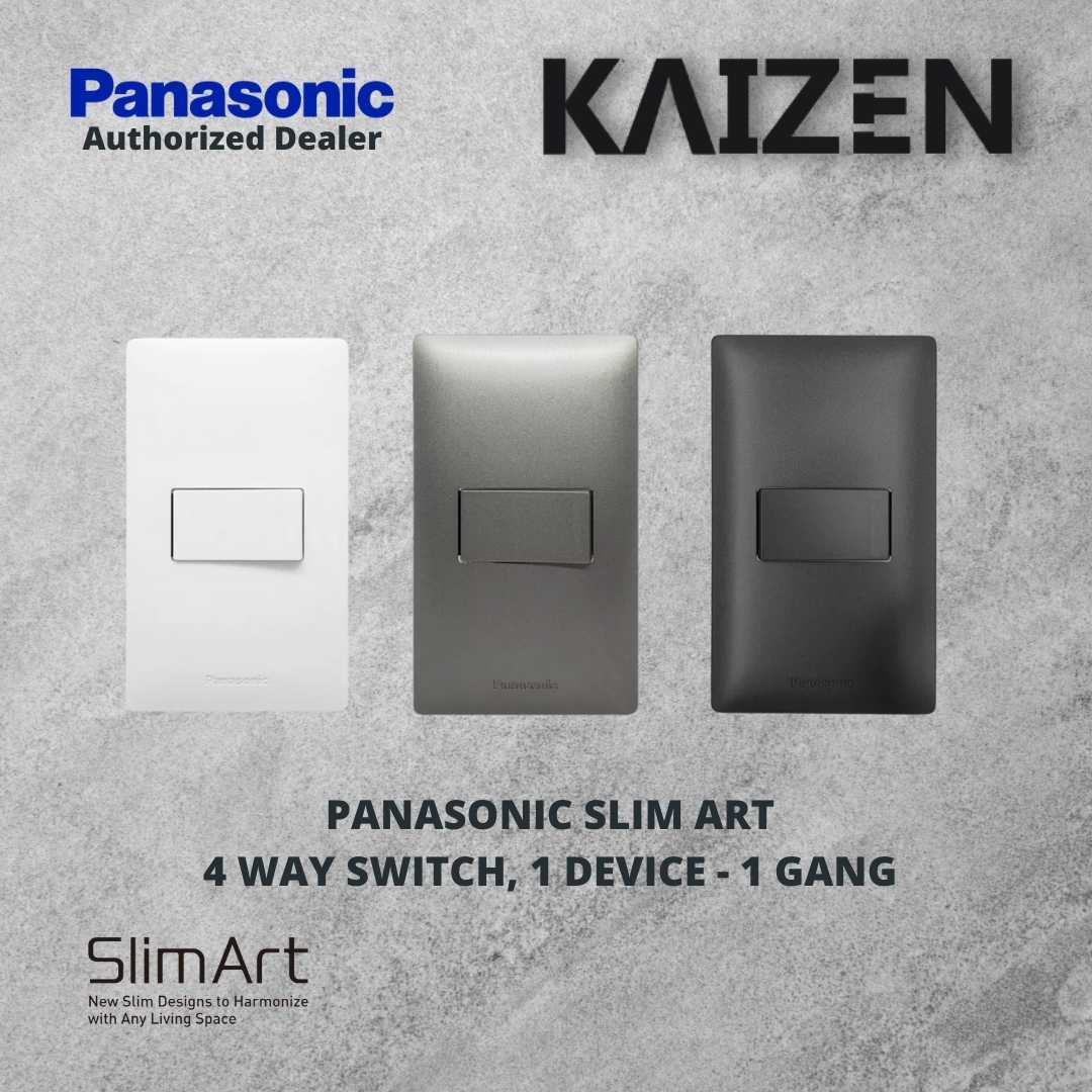 Panasonic Slim Art 4 way Switches White, Metallic Gray, Metallic Black