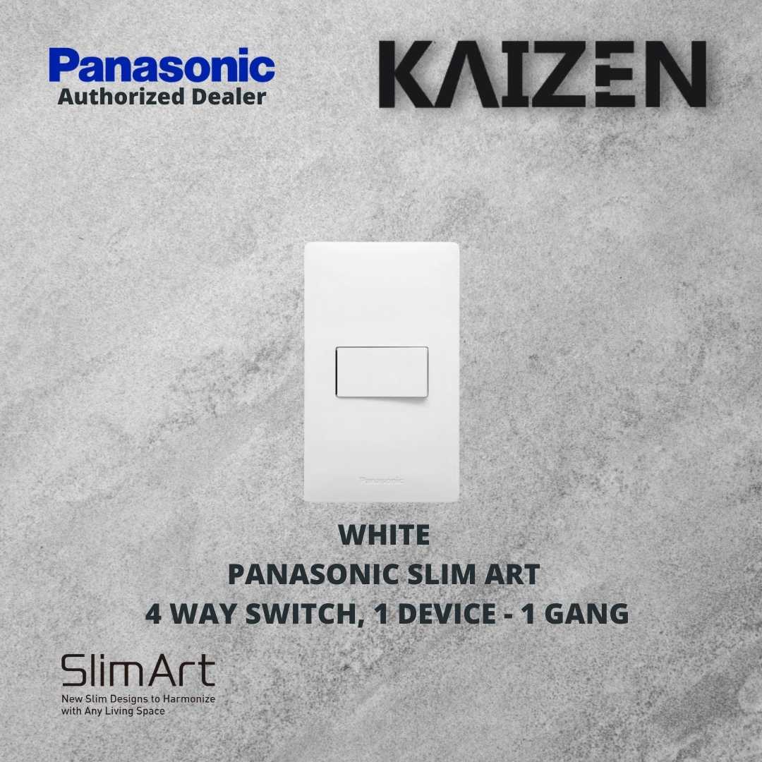 Panasonic Slim Art 4 way Switches White, Metallic Gray, Metallic Black