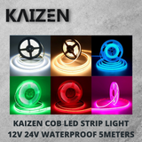 Kaizen 12V 24V LED COB Strip Light IP65 Waterproof