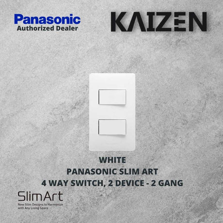 Panasonic Slim Art 4 way Switches White, Metallic Gray, Metallic Black