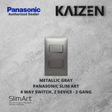 Panasonic Slim Art 4 way Switches White, Metallic Gray, Metallic Black