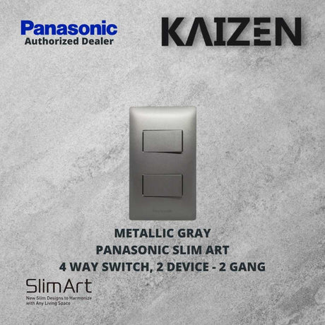 Panasonic Slim Art 4 way Switches White, Metallic Gray, Metallic Black