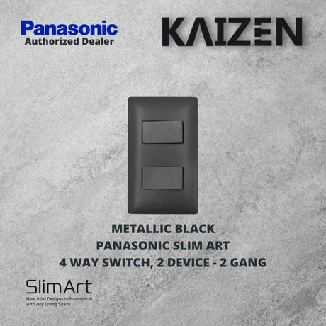 Panasonic Slim Art 4 way Switches White, Metallic Gray, Metallic Black