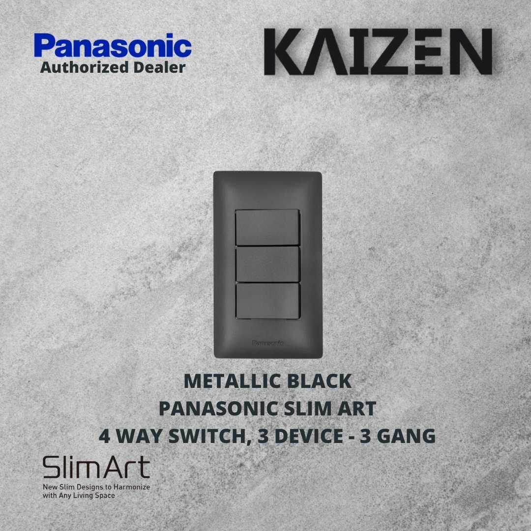 Panasonic Slim Art 4 way Switches White, Metallic Gray, Metallic Black