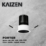 Kaizen PORTER LED Down Light Round