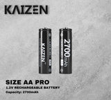 Kaizen Pro Series 2700mAh AA Rechargeable Battery