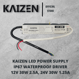 KAIZEN 12V 24V LED POWER SUPPLY WATERPROOF IP67