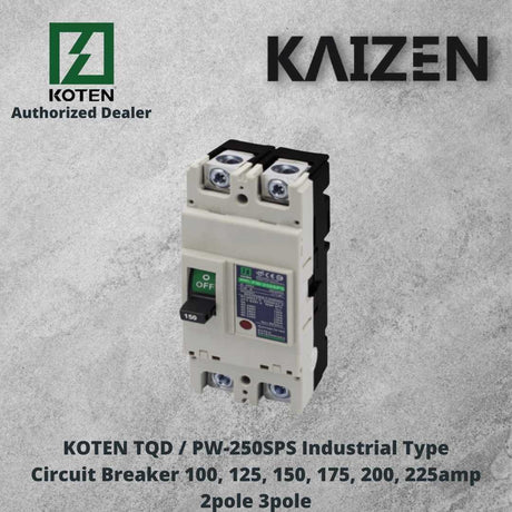 KOTEN TQD PW-250SPS Industrial Type Circuit Breaker 100-225amp 2P 3P