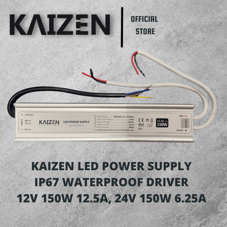 KAIZEN 12V 24V LED POWER SUPPLY WATERPROOF IP67