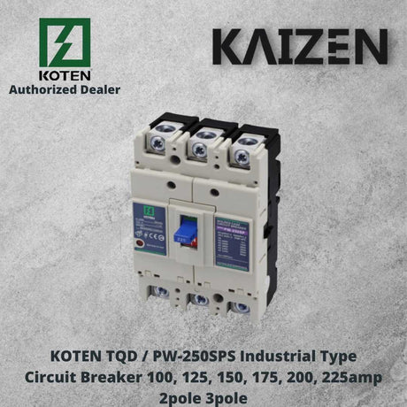 KOTEN TQD PW-250SPS Industrial Type Circuit Breaker 100-225amp 2P 3P