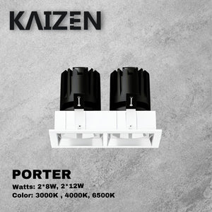 Kaizen PORTER Twin Head LED Down Light 