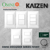 Omni Designer Series IVORY 1 Way 3 Way Switch Set 16A (1GANG, 2GANG, 3GANG)