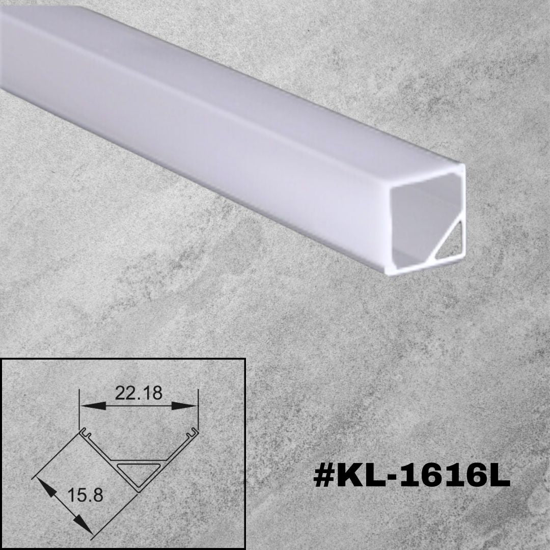 Kaizen LED Aluminum Profile with Diffuser (3meter)