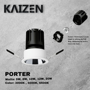 Kaizen PORTER Round LED Down Light