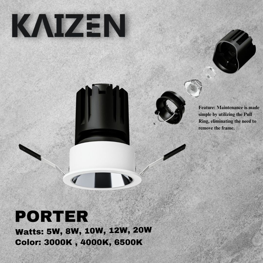 Kaizen PORTER LED Down Light Round