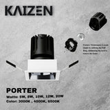 Kaizen PORTER LED Down Light Square