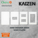 Omni Designer Series IVORY Plates Switches and Outlets