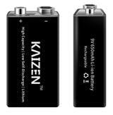 Kaizen Pro Series 9V USB 650mAh Rechargeable Battery