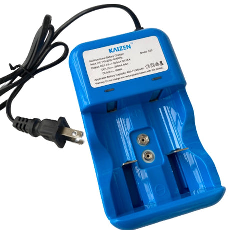 Kaizen 2 Slot Fast Charger AA/AAA/C/D/9V Battery