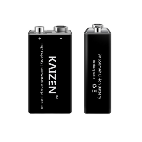 Kaizen Pro Series 9V USB 650mAh Rechargeable Battery